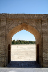 Fototapeta na wymiar Allahverdi Khan Bridge, Isfahan, Iran