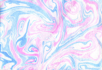Creative abstract hand painted background. Ink marble texture