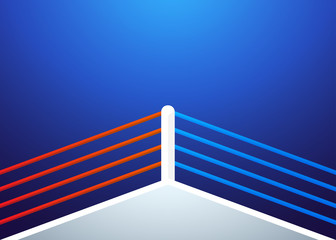 Boxing ring background. Vector illustration