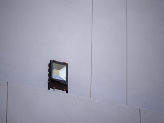 The LED field light out side the building