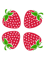 muster kreis erdbeere fruchtig lecker obst beeren hunger essen gesund naschen kochen marmelade clipart comic cartoon