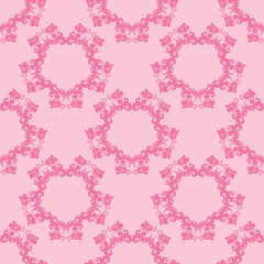 seamless floral pattern with butterfly on the leaf