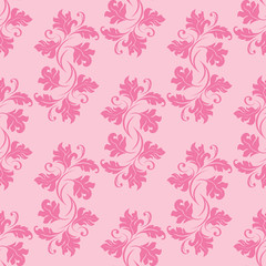 Fototapeta na wymiar seamless abstract pattern with floral motive