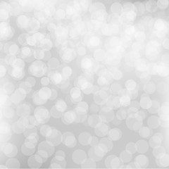 Silver Bokeh Poster