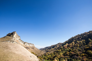 Fototapeta premium blue sky in the mountains