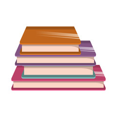 library books isolated icon
