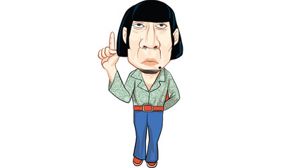 man action cartoon, vector