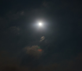 moon in the cloud