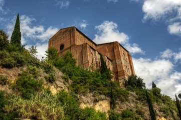 Fototapeta na wymiar Basilica of San Domenico Cateriniana, Siena