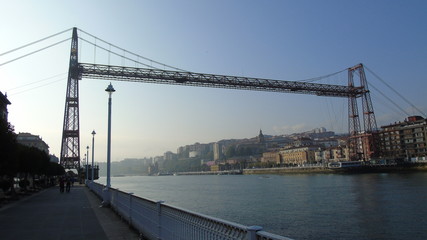 Fototapeta na wymiar Puente colgante de Vizkaia en Getxto, Portugalete. País Vasco