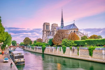 Fotobehang De prachtige Notre Dame de Paris in Frankrijk © f11photo