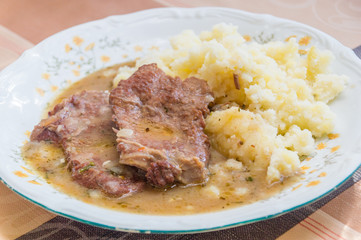 Polish traditional beef cutlets knows in Poland as bitki wolowe.
