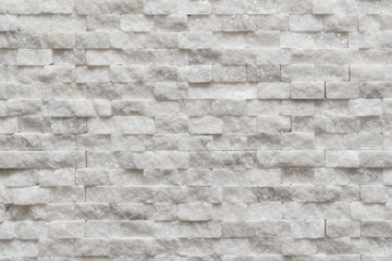 White modern decorative wall small marble brick background texture, decorative pattern quartz stone mosaic.  interior decoration of the room