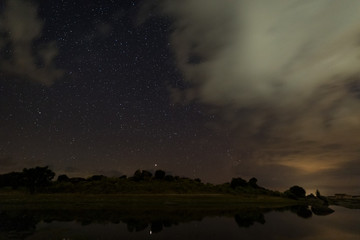 Night photography in Natural Area of Barruecos. Extremadura. Spain.