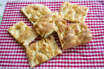 genoese focaccia or white pizza