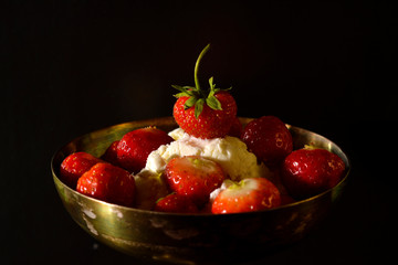 bowl of fresh cherries