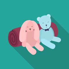 Vector design of dreams and night symbol. Set of dreams and bedroom vector icon for stock.