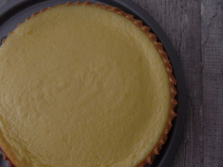 Freshly baked lemon tart