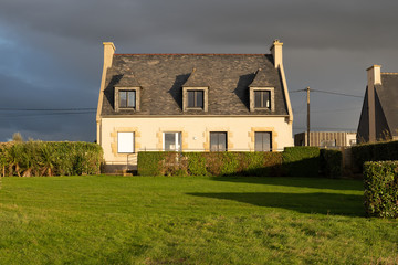 Fototapeta na wymiar House in Brittany, France
