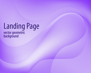 Modern presentation template for landing page design. Modern gradient background. Vector creative background. Abstract background. Vector landing page background