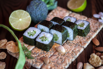 Sushi and rool menu