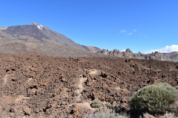 The big famous volcano Pico del Teide in Tenerife, Europe
