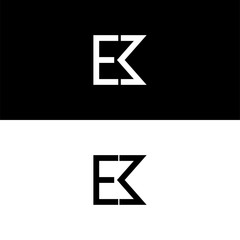 EM logo concept icon, Modern flat sign isolated on white background