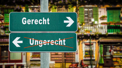 Schild 350 - Gerecht