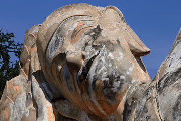 Wat Lokaya Sutha, “the temple of the Earth” was destroyed by the Burmese armies during the...