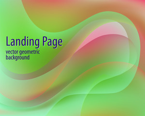 Abstract flyer design with colorful landing page gradient background. Liquid color background design. Gradient background.