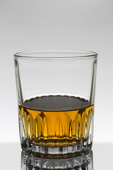 Glass of whiskey with whiskey