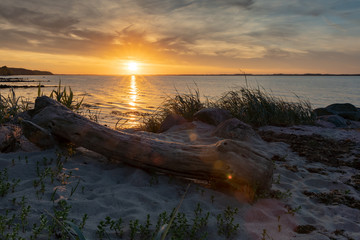 Flensburger Förde im Sonnenuntergang