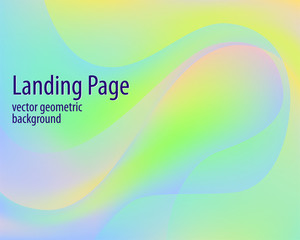 Abstract flyer design with colorful landing page gradient background. Liquid color background design. Gradient background.