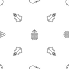 Almond shell pattern seamless vector repeat geometric for any web design