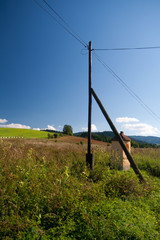 power pylon in the countryside