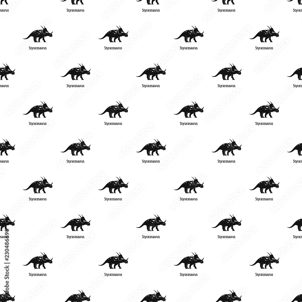 Poster styracosaurus pattern seamless vector repeat geometric for any web design