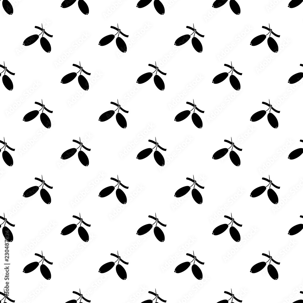 Poster barberry pattern vector seamless repeating for any web design