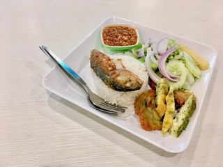 Thai Spicy Shrimp Paste Rice - One of Thailand's most popular dishes.
