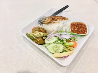 Thai Spicy Shrimp Paste Rice - One of Thailand's most popular dishes.