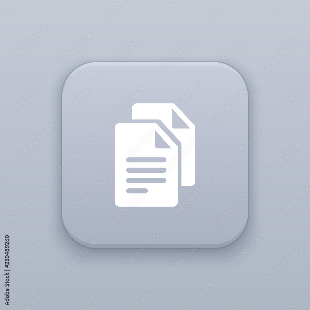 Poster files, documents button, best vector