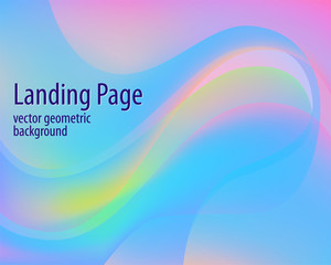 Modern presentation template for landing page design. Modern gradient background. Vector creative background. Abstract background. Vector landing page background