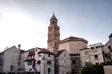 Fototapeta na wymiar Cathedral in Split in Croatia, Balkans in Europe