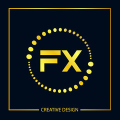 Initial FX Letter Logo Template Design