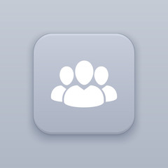 Users, partnership button, best vector