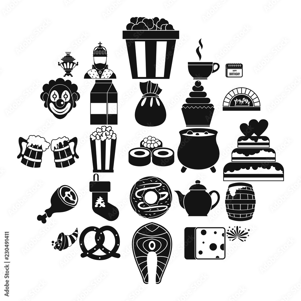Poster lavishness icons set. simple set of 25 lavishness vector icons for web isolated on white background