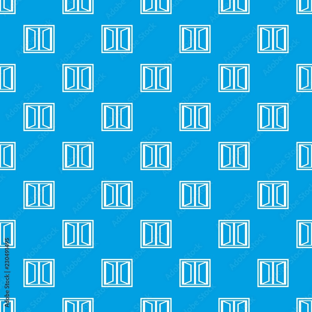 Poster plastic window frame pattern vector seamless blue repeat for any use