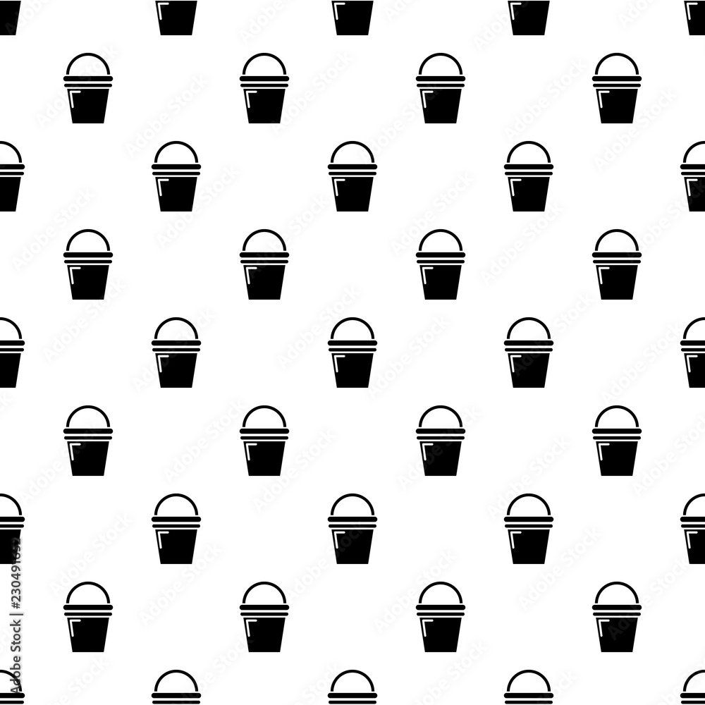 Poster water bucket pattern vector seamless repeating for any web design