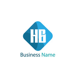 Obraz premium Initial Letter HB Logo Template Design