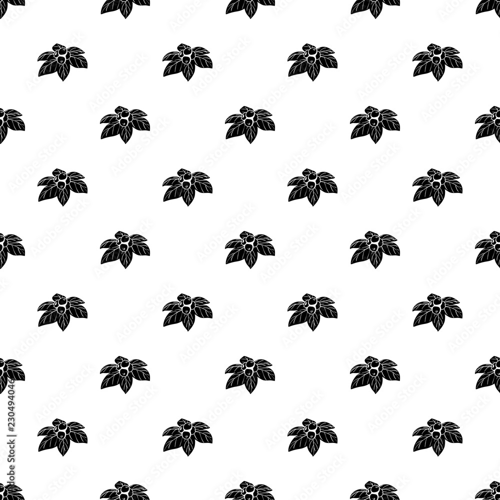 Poster whortleberries pattern vector seamless repeating for any web design