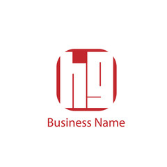 Initial Letter HG Logo Template Design